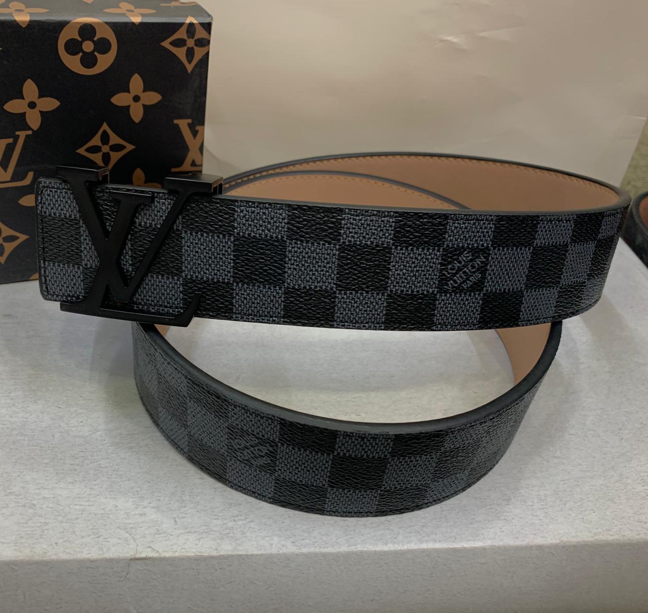 Louis Vuitton Black Buckle Belt LV Monogram 40mm – Loafers And Belts